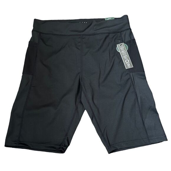 NWT Size 3X Black Bermuda Biker Activewear Athletic Running Work Out Biker Short - Picture 1 of 4